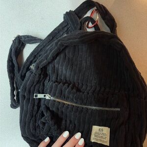 BDG Black Corduroy Backpack